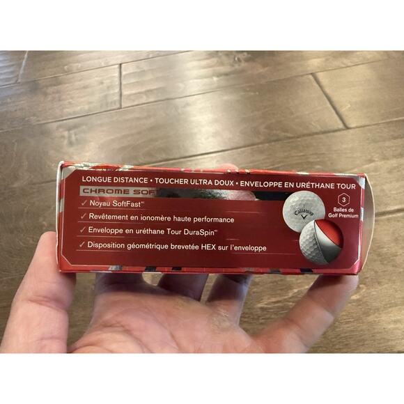 Callaway Golf Chrome Soft Soft fast Core Tour Urethane Cover Pack Of 3 NEW - Picture 4 of 7